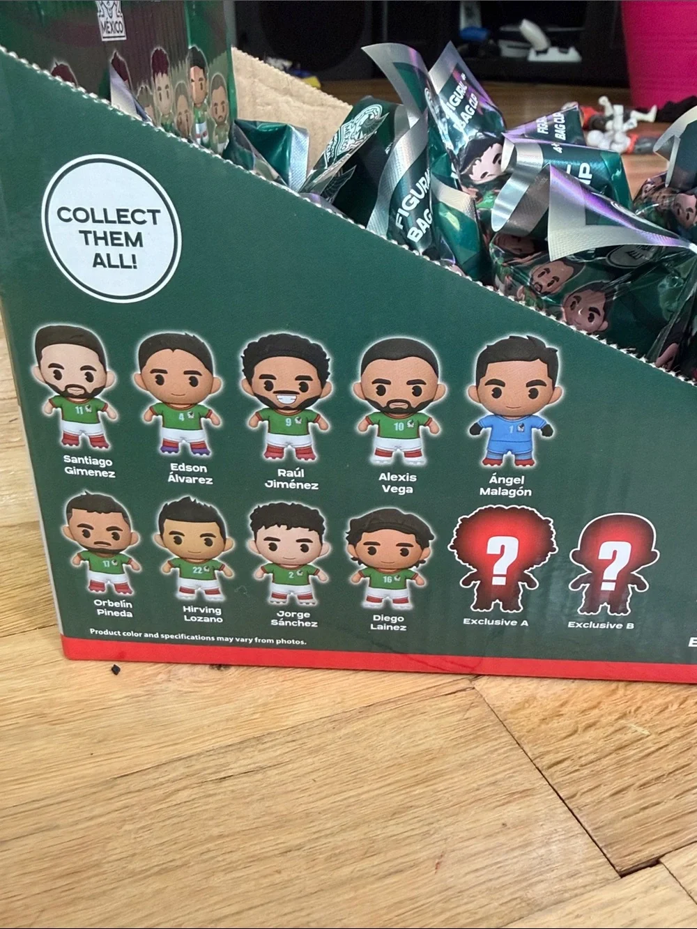 NWT Set of 9 México National Team Mystery Figural Bag Clips ⚽️🥅🇲🇽